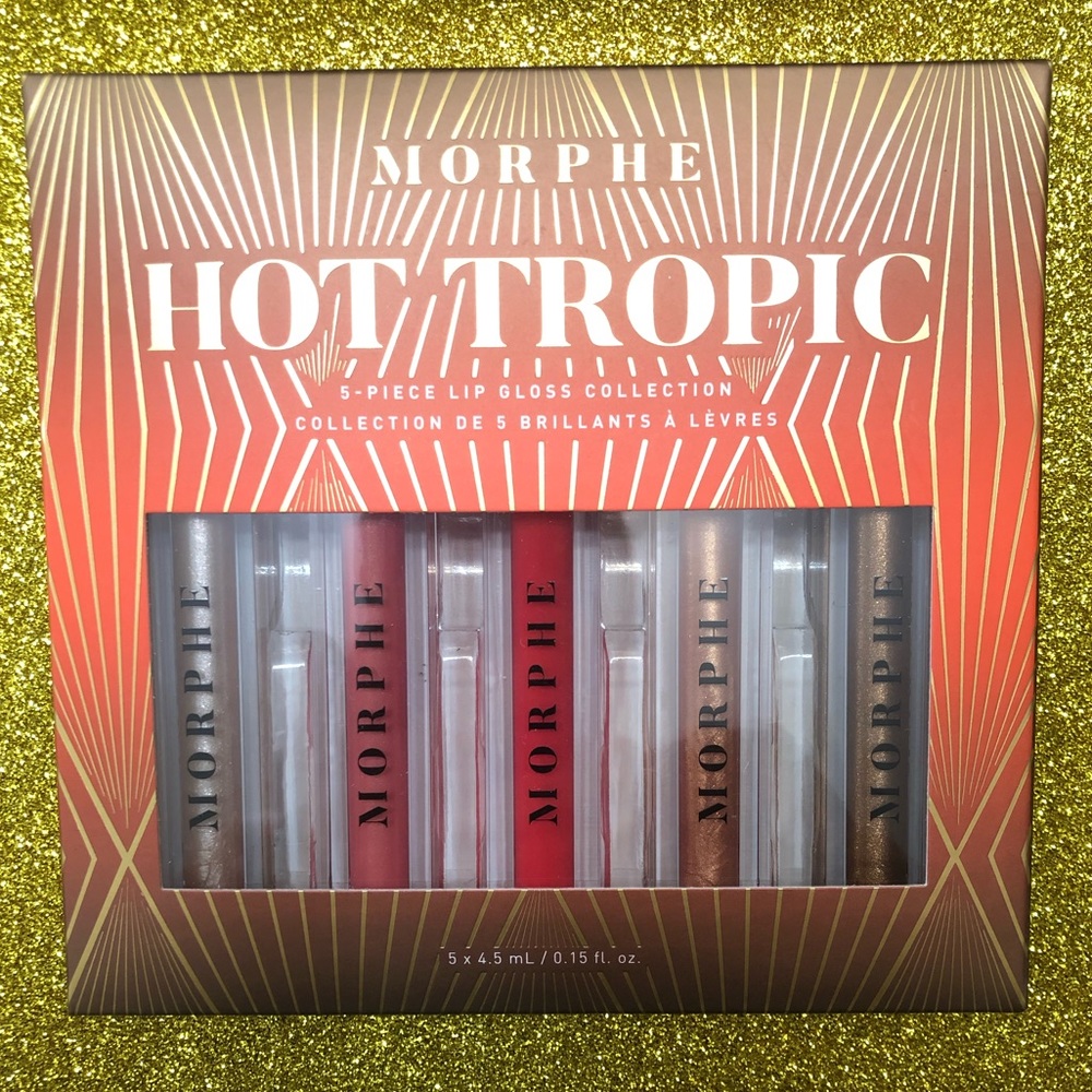 BNIB! Morphe Hot Tropic 5 Piece Lip Gloss Collect.